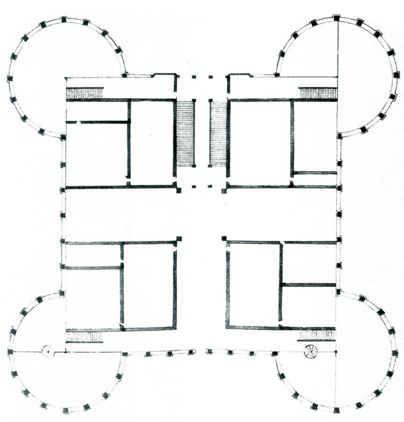 Chambord-Felibien-maquette-plan